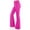 Hot Pink, variant on Flare Leggings for Children Girls Size 8 High Waist Yoga Leggings Athletic Sports Bell Bottoms Casual Leggings Gray With Pockets 11-12 Years