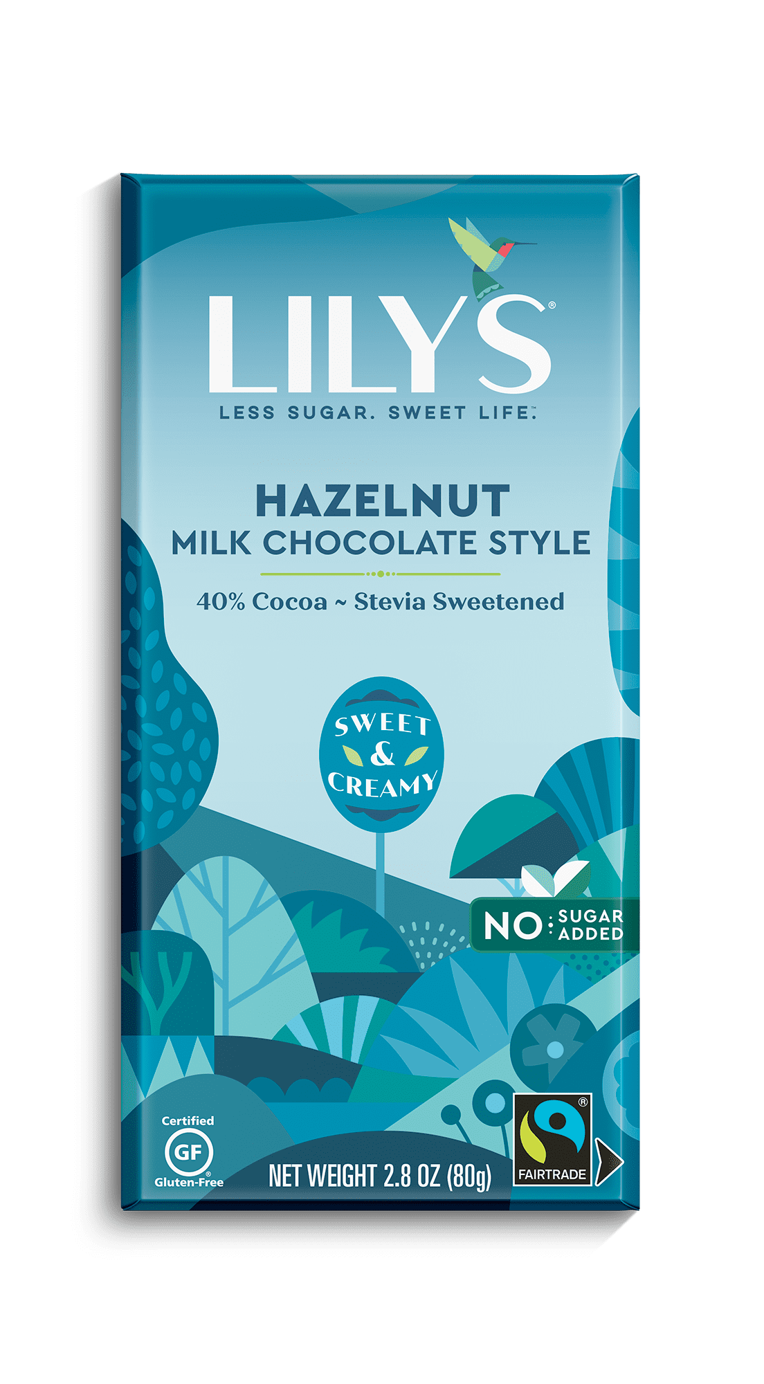 Lily's Hazelnut Milk Chocolate Style Bar, 2.8 oz