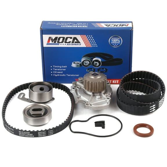 MOCA AUTOPARTS Timing Belt Kit with Water Pump Fit for 90-97 Honda Accord 2.2L SOHC Non-VTEC F22A F22B