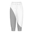 thumbnail image 4 of YDLCAFD Capris For Women 4Th Of July Flag Independence Day Print Pants Bottom Drawstring Joggers, 4 of 5
