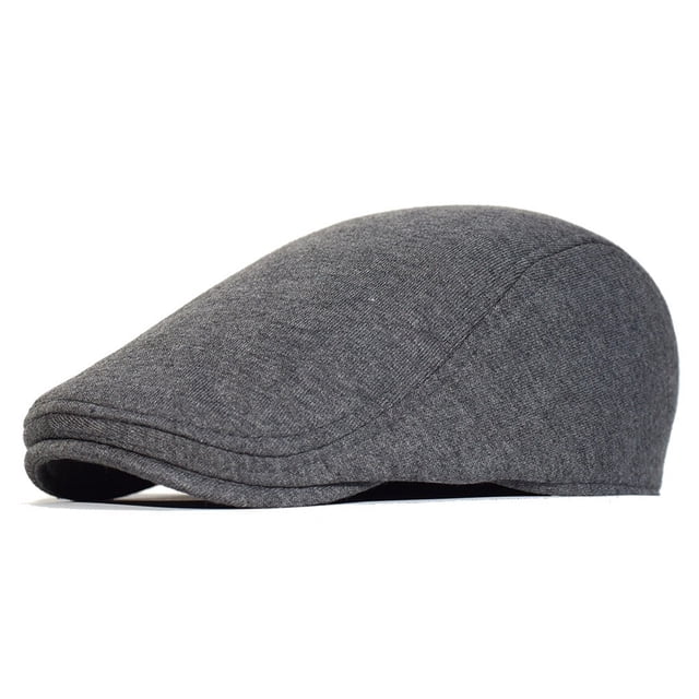 Boina de hombre con visera, gorra cálida de invierno