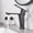 Black, variant on Single Handle Basin Faucets Brass Black/Chrome Bathroom Taps Water Sink Creative Deck Mounted Mixer Tapware for Bath