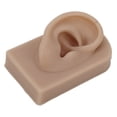 thumbnail image 4 of Silicone Human Ear Model, Easy To Use Soft Comfortable Right Ear Fake Ear Model  For Headphones Display For Ear  Training Light Complexion,Dark Complexion,Brown, 4 of 8
