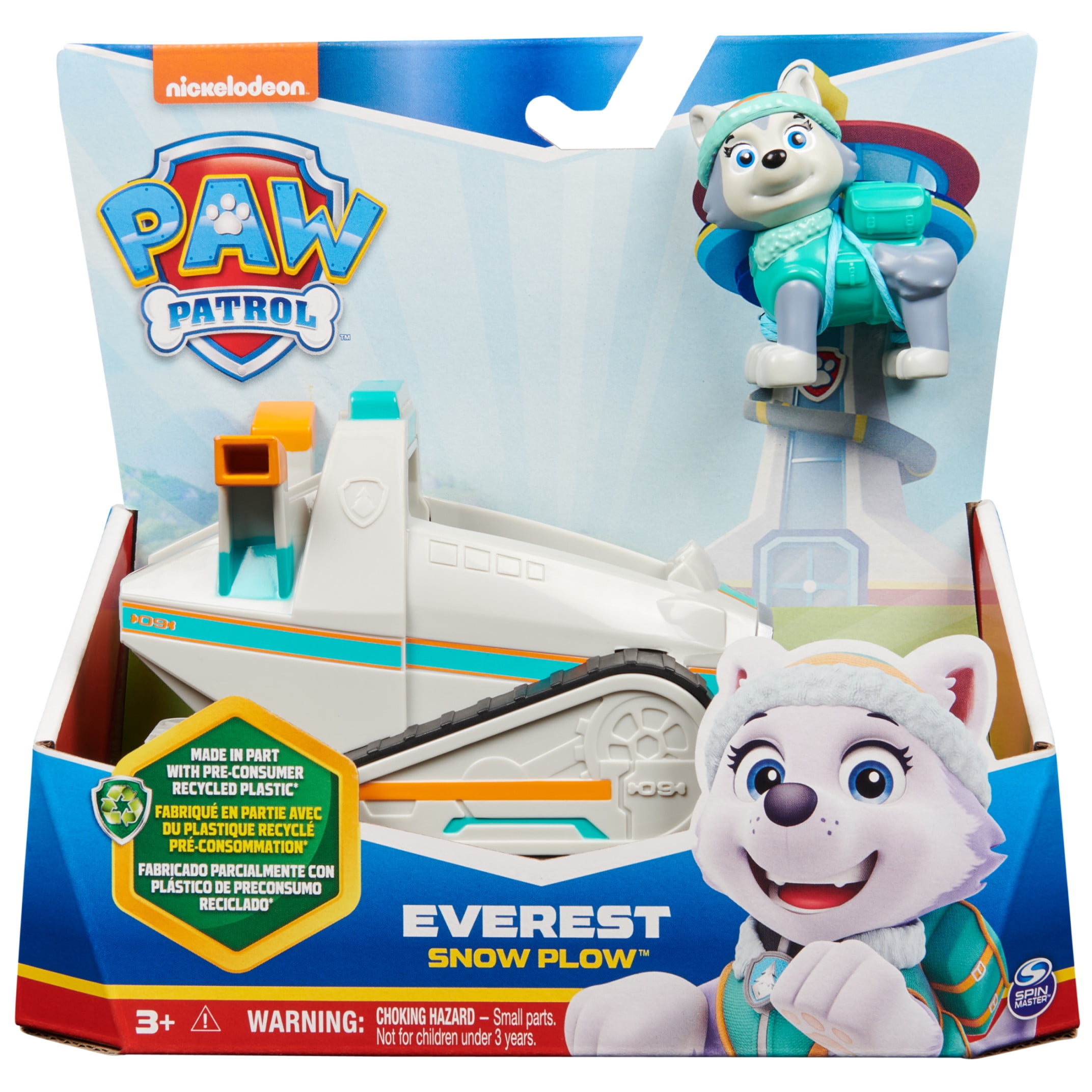 PAW Patrol, Everest’s Snow Plow Play Vehicle, Collectible Toy Car with Action Figure  (图2)