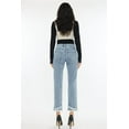 thumbnail image 2 of Kancan Raw Hem High Rise Straight Jeans, 2 of 7