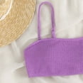 thumbnail image 4 of HOMBOM Womens Bikini Swim Suits Swimwear High Cut Purple Vacation Sporty Bathing Suit for Ladies 2 Piece, 4 of 8
