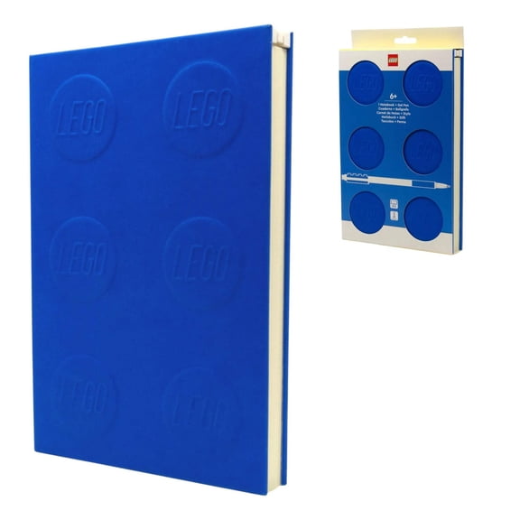 LEGO Locking Notebook with Gel Pen - 2x3 Blue