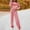 Z001-Pink, variant on Women 2 Piece Sweatsuit Rainbow Striped Sweatshirts and Drawstring High Waist Sweatpants Sets Fall Color Block Loose Tracksuits