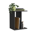 thumbnail image 2 of Mesa Auxiliar MORU POP Anahuac Mesa lateral con estantes Gris Oscuro Moderno Minimalista, 2 of 9