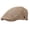 Khaki, variant on Newsboy Hats for Men Leather Flat Cap Gatsby Driving Cabbie Hat,Brown，G131545