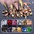 thumbnail image 2 of 36 Boxes Holographic Nail Art Glitter Sequins 3D Sparkly Resin Confetti Foils Nail Art Supplies Manicure Tips for Women Kids Girls Nail Beauty Charms for Acrylic Nails Gradient Nail Sequins Set, 2 of 3