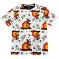 thumbnail image 2 of Weiv Mens Adult Polyester Short SleeveTshirt Hawaiian Tee for Men Casual Round Neck Shirt, 2 of 5