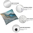 thumbnail image 6 of JRXY Gold and Blue Abstract Art Printed Pillowcase Set of 2 White, 6 of 7