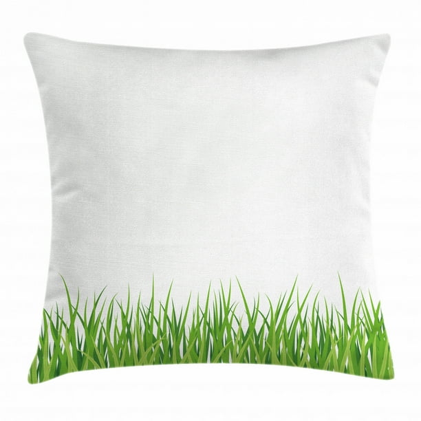Download Green Throw Pillow Cushion Cover, Fresh Grass Lawn ...