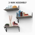 thumbnail image 2 of (3 pack) Hyper Tough 6 in. x 15 3/4 in. Rustic Gray Laminated Wood Shelf, 2 of 14
