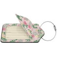 thumbnail image 4 of Rocae Tropical Pitaya for Leather Luggage Baggage Tags ID Label Privacy Cover ID Label with Stainless Steel Loop and Address Card, 4 of 5