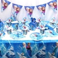 thumbnail image 2 of Disney-cubiertos desechables de la reina de las nieves para cumpleaños, decoración de fiesta de Frozen, Anna, Elsa, plato para niños, taza, suministros para Baby Shower, 2 of 5