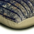 thumbnail image 2 of The HomeCentric Luxury Lumbar Pillow Cover Blue Pack of 2, 12"x24" (30x60 cm) Velvet Abstract, Striped, Quilted, Beaded Oblong Pillow Cover, Striped Modern Style - Whimsical Lines, 2 of 3