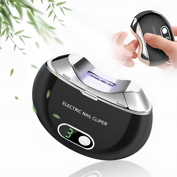 EXLEAF 3-Speed LCD Electric Nail Clipper USB Rechargeable for Adults Elderly