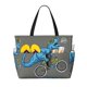 thumbnail image 1 of Disketp Fun Riding Dinosaur Bolsa de Playa de Gran Capacidad, Bolso Impermeable y a Prueba de Arena para Mujer, Ideal para Playa, Piscina y Natación, 1 of 7