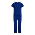 thumbnail image 6 of VBTAPA Scrub Set for Men Stretch Nursing Uniform Top & Jogger Pant Scrub Suit Medical Uniform with Pockets Blue M, 6 of 7