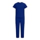 thumbnail image 5 of Ceisia Men's Solid Color Medical Scrubs Set V-Neck Short Sleeve Top Multi-Pocket Cargo Pants for Healthcare Workers Blue S Gifts, 5 of 8
