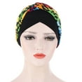 thumbnail image 4 of ievspot Womens Turban Hats Twisted Hair Wrap Stretch Soft Lightweight Flower Edge Turban Headwear for Cancer Patients, 4 of 8