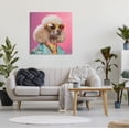 thumbnail image 3 of Stupell Industries Stylish Poodle Portrait Animals & Insects Painting Gallery Wrapped Canvas Art Print Wall Art, 30 x 30, 3 of 8