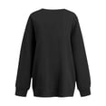 thumbnail image 5 of BOMYJESK Womens Sweatshirts Casual Football Sweatshirt Letter Print Outfits Women Crew Neck Long Sleeve 2026 Fall Winter Pullover Black XXXL, 5 of 5