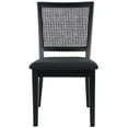 thumbnail image 5 of SAFAVIEH Margo Classic Polyester Solid Dining Side Chair, Black/Black (Set of 2), 5 of 14