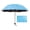 Dark Blue, variant on Blue Manual Open 8 Ribs Sun Umbrella Water Activated Flower Coated Protection Folding Parasol 6 Colors Portable Rain Umbrella