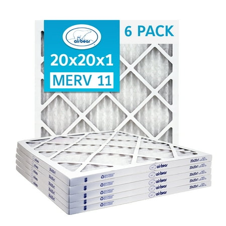 

Trion Air Bear T11-20201-6P - 20 x 20 x 1 Pleated Air Filter (6-Pack) MERV 11