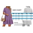 thumbnail image 6 of MOSHU Crew Neck Dresses for Women Short Sleeve Women Dresses Casual Swing Babydoll Midi Dress with Pockets, 6 of 12