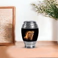 thumbnail image 7 of JAGASY Lion Urn for Ashes for Siblings, Black Small Urns for Human Ashes Keepsake for Women & Men, Yellow Lion Decorative Urns for Brother, Memorial Mini Cremation Urn for Sister, (3 Inch), 7 of 7