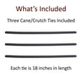 Crutcheze Cane Holder 3 Pack Holds Canes and Walking Stick Within