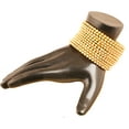 thumbnail image 2 of Sunsoul by Touchstone "Pearl Bangle Collection". Indian Bollywood Traditional Thin Designer Jewelry Bangle Bracelets Embellished With Faux Pearls. Set of 12. In Antique Gold Tone For Women., 2 of 5