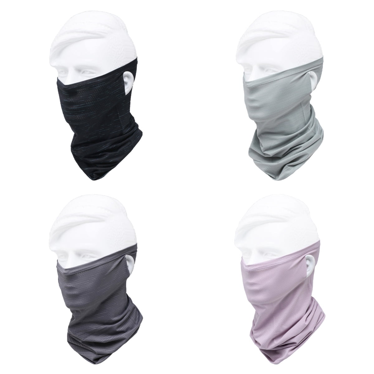 Cooling Face Mask Men Women Sun Protection Lightweight Breathable Mask for Summer for Cycling Hiking Running Drak Gray