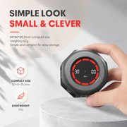 Gravity Sensor Timer, Flip Countdown Timer with Visual Progress Display, Preset Time Settings, Silent Alert for Study, Cooking & Work