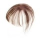 thumbnail image 3 of Flequillo postizo con clip para mujer, extensión de flequillo para la frente, pieza de cabello postiza con clip Marrón claro, 3 of 9