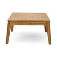 thumbnail image 3 of Afuera Living Outdoor 3 Seat Acacia Wood Sectional Sofa Set Teak/Blue, 3 of 13