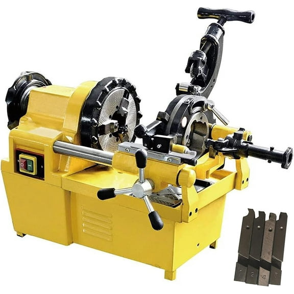 INTBUYING 220V Electric Pipe Threader Machine NPT 1/2"-2" for Installing and Building Industries