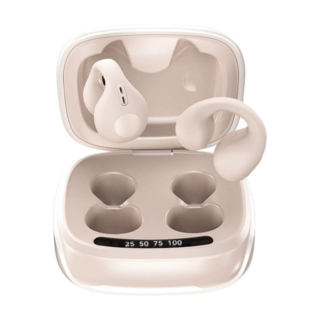 Bluetooth Bone Conduction Earpieces Clip On With LED Display 36 Hour Battery Life IPX6 Water Resistant For Music Calls