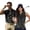 Black American Flag, variant on Aplkyhs USA Letter Print Matching Golf Shirts for Couple Lightweight Quarter Zip Mens Hawaiian Shirt Golf Accessories for Men Machine Washable Quick Dry for Golf Enthusiasts