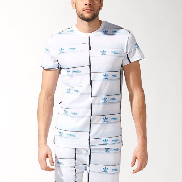 Adidas Men's Jeremy Scott S07179 Shoe Box Tee (L)