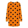 thumbnail image 4 of IROINNID Women's Crew Neck Long Sleeve Over Knee Length Pullover Loose Oversized Bodycon Sweater Dress, 4 of 5