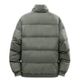thumbnail image 5 of DYTTDG Men’s Winter Puffer Jacket, Long Sleeve Zip Up Quilted Outerwear with Ribbed Cuffs, Casual Loose Fit Coat for Daily Outdoor Wear, 5 of 8
