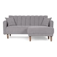 thumbnail image 2 of Sala Modular Sofá Cama Reversible Makora Lino Gris Claro Modelo Avocata, 2 of 9