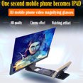thumbnail image 4 of 14"" 3D Enlarged Screen Mobile Phone Bracket Cellphone Holder Amplifier Magnifier white, 4 of 8