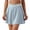 Sky Blue, variant on Color Block Tennis Skort for Women A Line Golf Skirt with Shorts Underneath Breathable Athletic Skorts