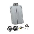 thumbnail image 3 of lionlar Fan Cooling Vest Breathable Work Jacket Fan Vest for Running Fishing Camping L, 3 of 9